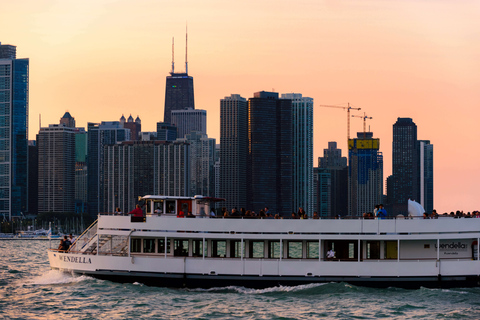 Chicago: Crucero panorámico de 1,5 horas por el lago al atardecer