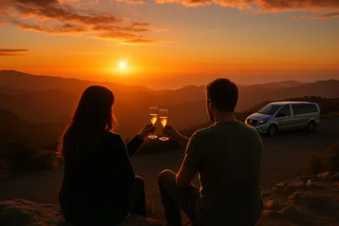 Gran Canaria: Tour al atardecer con champán y cena.