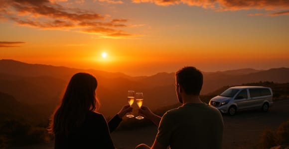 Gran Canaria: Sunset Tour with Champagne & Optional Dinner.
