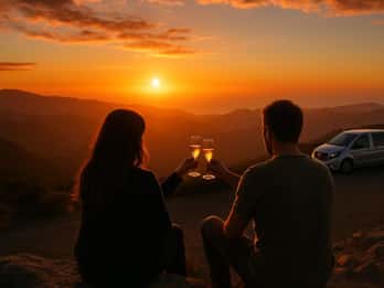 Gran Canaria: Tour al atardecer con champán y cena.