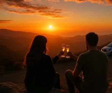 Gran Canaria: Tour al atardecer con champán y cena.