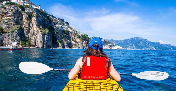 Amalfi Coast: Kayak Tour with Snorkeling and Grottoes Visit