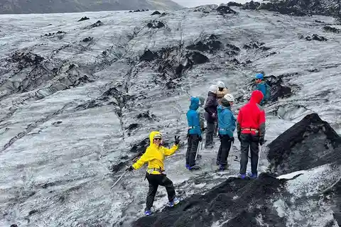 Sólheimajökull Glaciär Vandring Äventyr