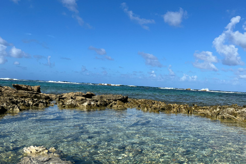 Saint-François tour: Donut BBQ Boat swim, Pointe des Châteaux Saint-François Tour: Donut BBQ Boat Swim, Pointe des Châteaux