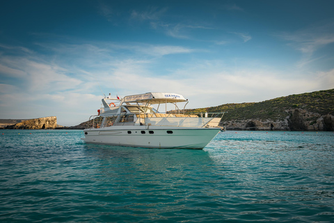 Comino:Blue & Crystal Lagoon,Gozo & Seacaves Half day cruise Half day cruise-Comino,Gozo,Blue & Crystal Lagoon & Seacaves