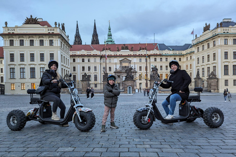 Prag kloster och panoramautsiktspunkt Elektrisk trike-tur1,5 timmar: 2 personer på 1 Trike