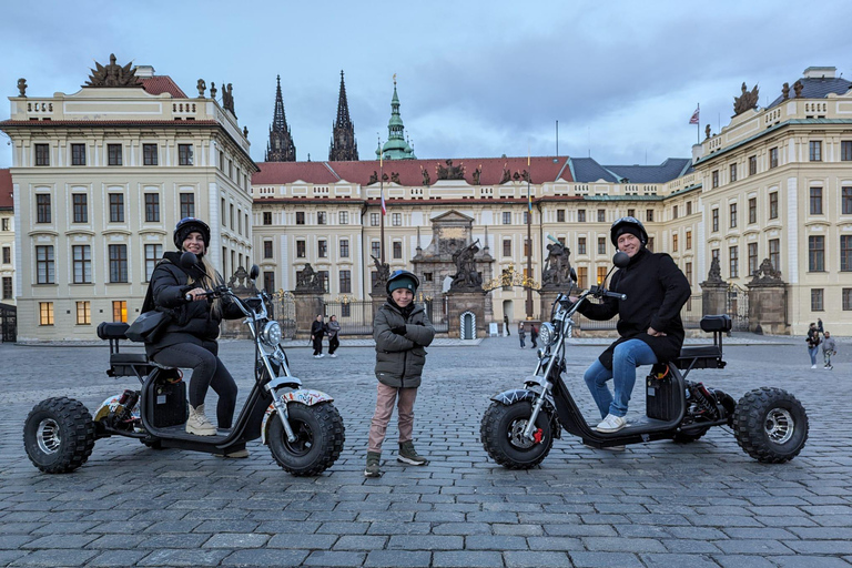 Prag kloster och panoramautsiktspunkt Elektrisk trike-tur1,5 timmar: 2 personer på 1 Trike