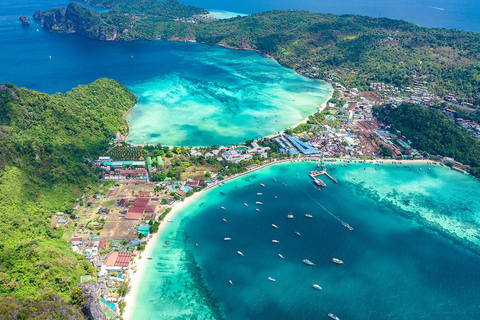 Phuket: Phi Phi and Khai Islands Boat Trip with Lunch Phuket: Phi Phi and Khai Islands Day Trip with Transfers