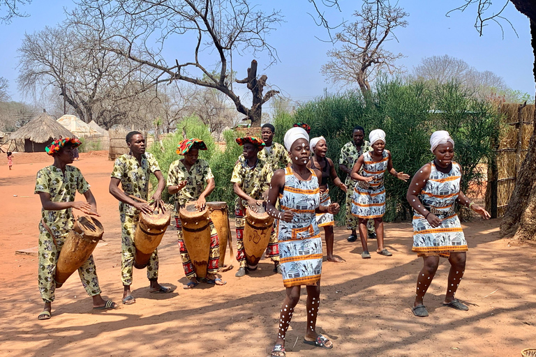 Livingstone: Rhino Walk, Victoria Falls &Mukuni Village Tour