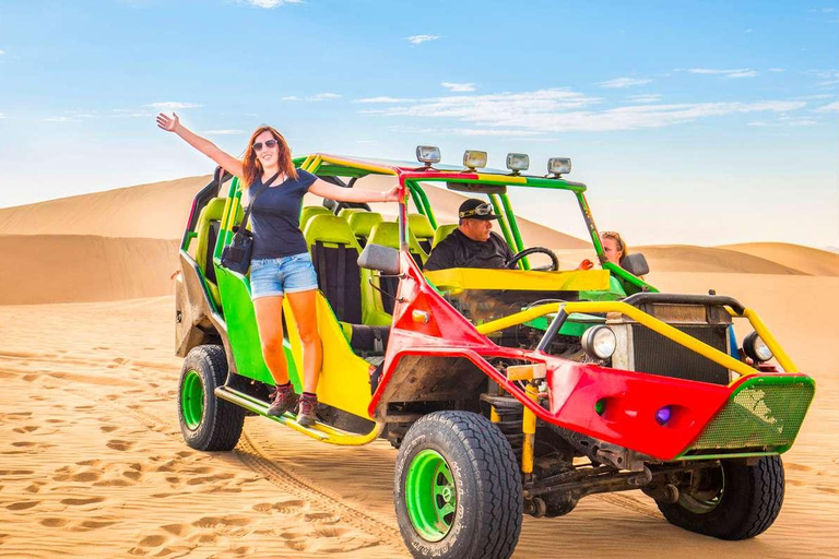 Vanuit Lima: Paracas en Huacachina Oase Tour per luxe bus