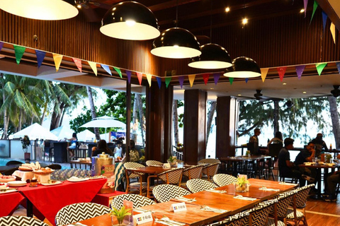 Boracay: Beachfront Buffet with Live Music White Sand Hotel 8 Eight by the Beach Dinner Buffet