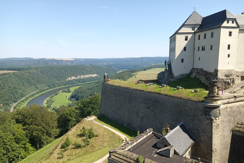 From Dresden: Table mountains Lilienstein & Königstein tour