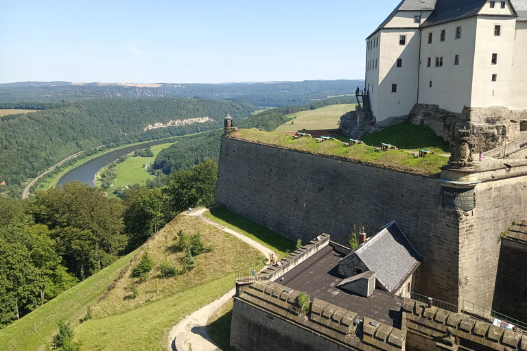 From Dresden: Table mountains Lilienstein & Königstein tour