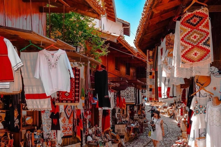 From Durres,Golem,Qerret: Kruja Castle, Bazaar, guided tour