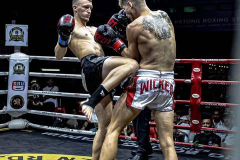 Phuket: Patong Boxing Stadium Muay Thai Official Ticket VIP Ringside Seat with Complimentary T-shirt