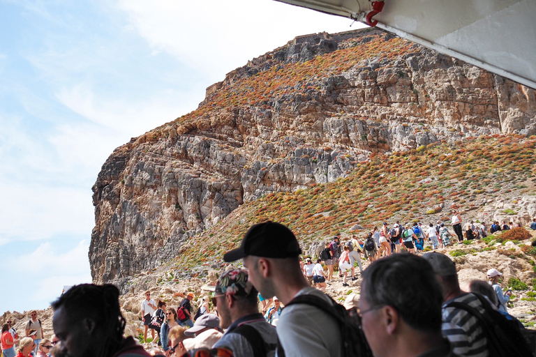 Vanuit de gebieden van Chania: Dagtrip Gramvousa-eiland en Balos-strandAfhalen van Chania