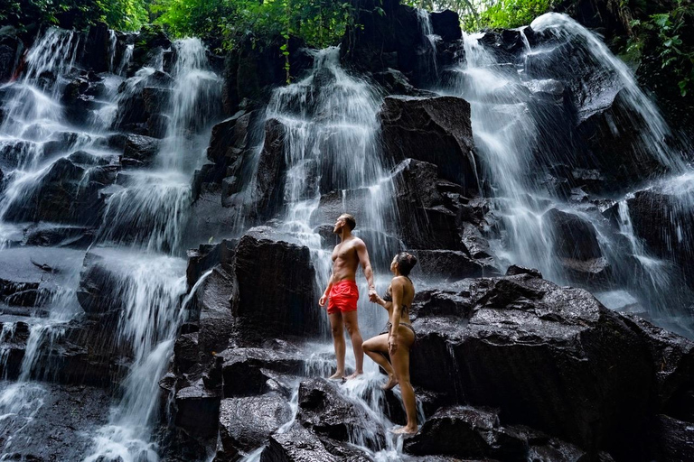 Ubud: Waterfalls & Temple with Rice Terrace Small-Group Tour Small Group Tour with Hotel Transfer (Tickets Excluded)