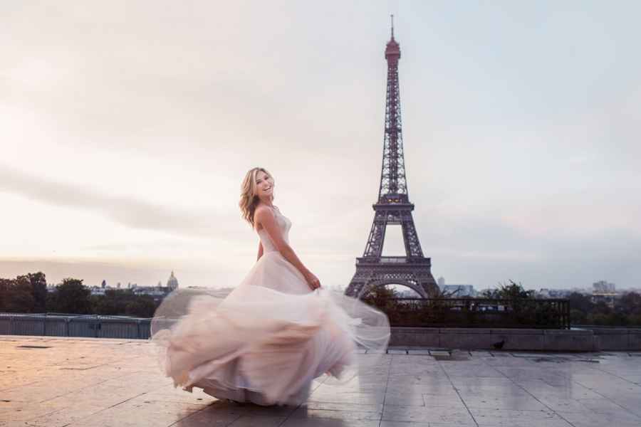 Paris: Privates Fotoshooting in der Nähe des Eiffelturms