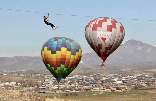 Visit Tashkent Private and Guieded Hot Air Balloon & Zip Line Tour in Tashkent