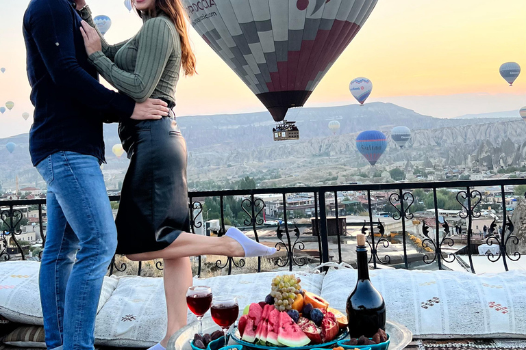 Cappadocia: Terrace Photo Spot With Balloon Flight View Basic Photography