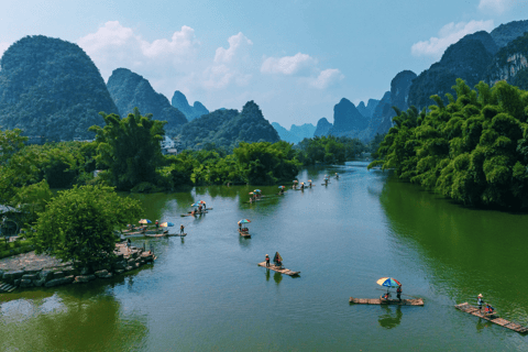 Yangshuo: Yulong River Bamboo Rafting Experience