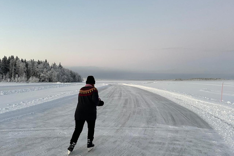 Levi: Self-Guided Lake Skating, Reindeer & Hot Drink