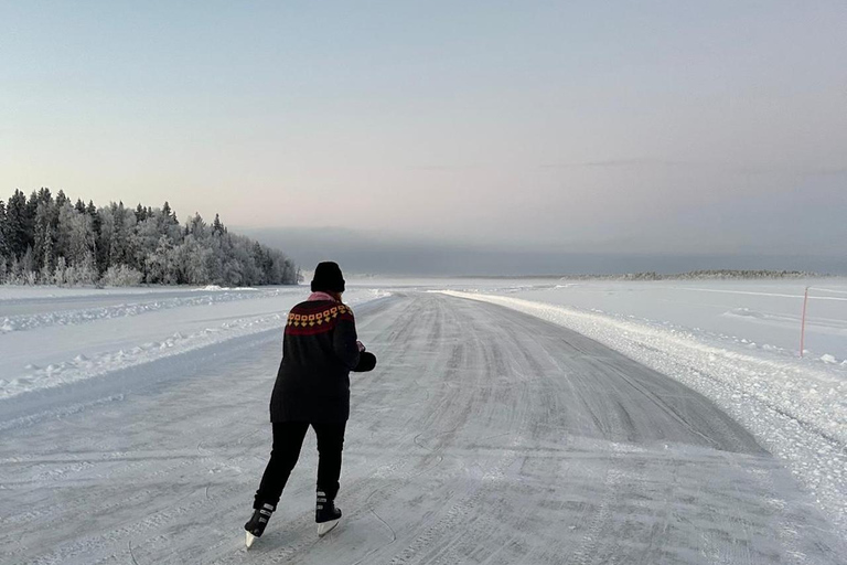 Levi: Self-Guided Lake Skating, Reindeer & Hot Drink