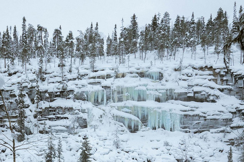 Rovaniemi: Korouoma Canyon &amp; Frozen Waterfalls Tour with BBQ