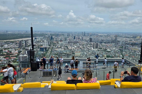 Bangkok: Mahanakhon Skywalk Sunset Ticket with Photo