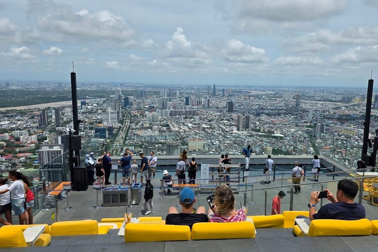Bangkok: Mahanakhon Skywalk Sunset Ticket with Photo