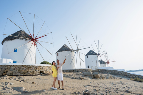 Sessão de fotos privada em Mykonos