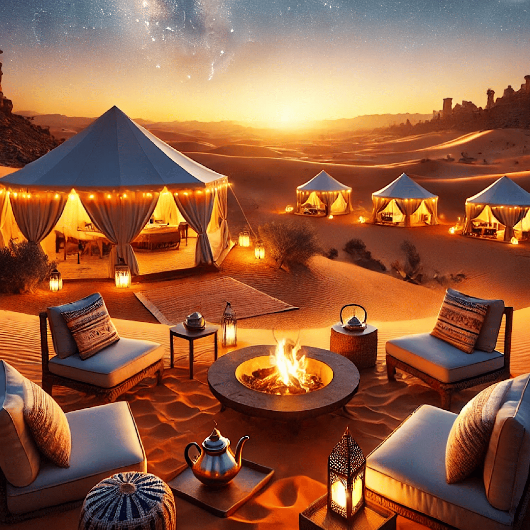 Au départ de Marrakech : dîner dans le désert d'Agafay et balade à dos de chameau en option