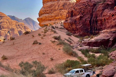 WADI RUM:FULL-DAY DESERT TOUR WITH LOCAL GUIDE, SUNSET & TEA