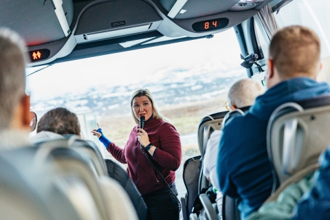 Desde Reikiavik: Círculo Dorado y tour glaciar en motonieveTour con recogida en el hotel