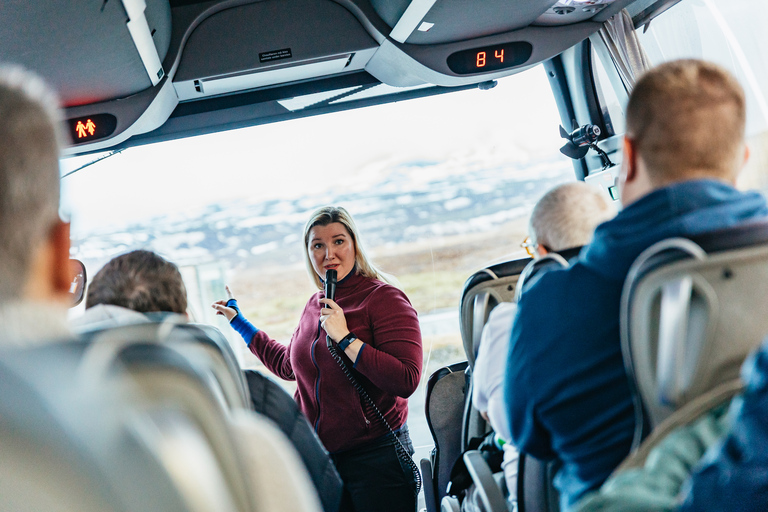 Desde Reikiavik: Círculo Dorado y tour glaciar en motonieveTour con recogida en el hotel