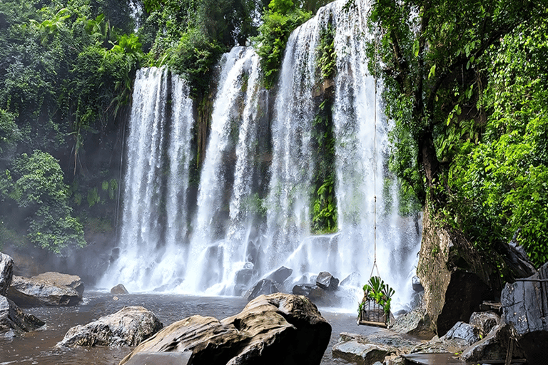 Kulen Mountain Waterfalls and Banteay Srei Tour