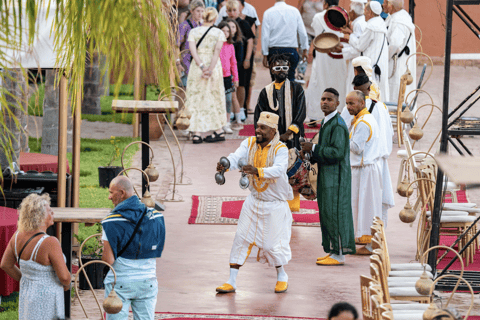 Agadir : Dîner-Spectacle Fantasia du Nouvel An à Chems AyourDîner de la Saint-Sylvestre Fantasia – Menu authentique + transfert à Taghazout