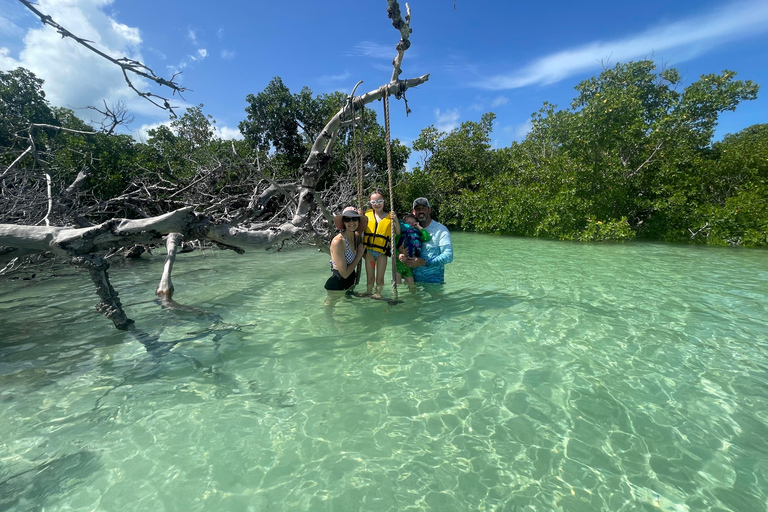 Aventura privada en un banco de arena en el interior de Cayo Hueso