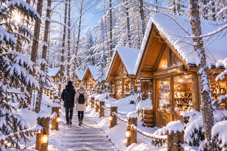 From Sapporo: Blue Pond Illumination & Ningle Terrace