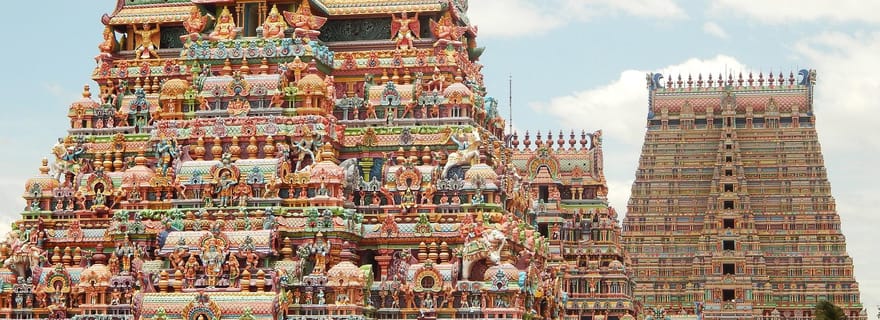 Visite privée d'une journée : Pondichéry à Tanjore, Trichy et Madurai