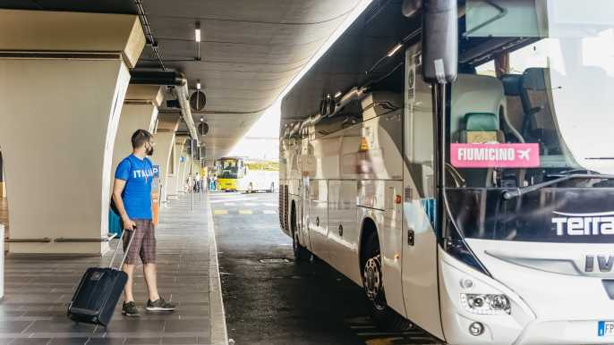 Traslado directo en autobús: aeropuerto FCO y Roma Termini