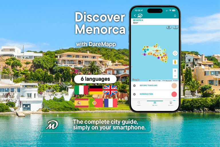 Menorca: Private Guided Tour on Your Mobile – Ciutadella + Mahón Mahón: The Admiralty Code and the Harbor with Kit and Guide