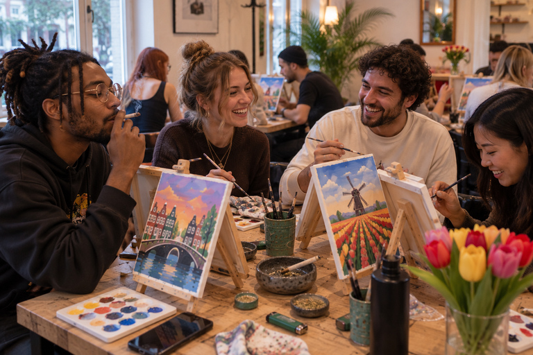 Smoke & Paint Amsterdam - Cannabis Painting Experience