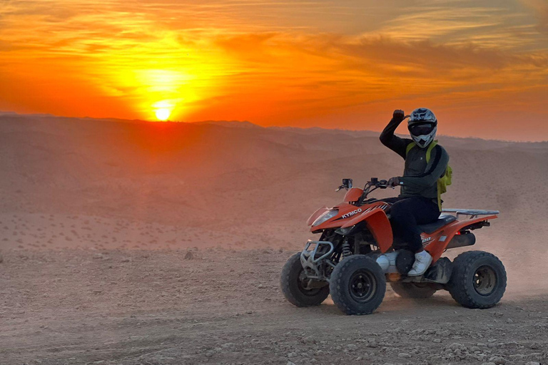 From Marrakech: Agafay Desert Quad Biking Tour with Transfer