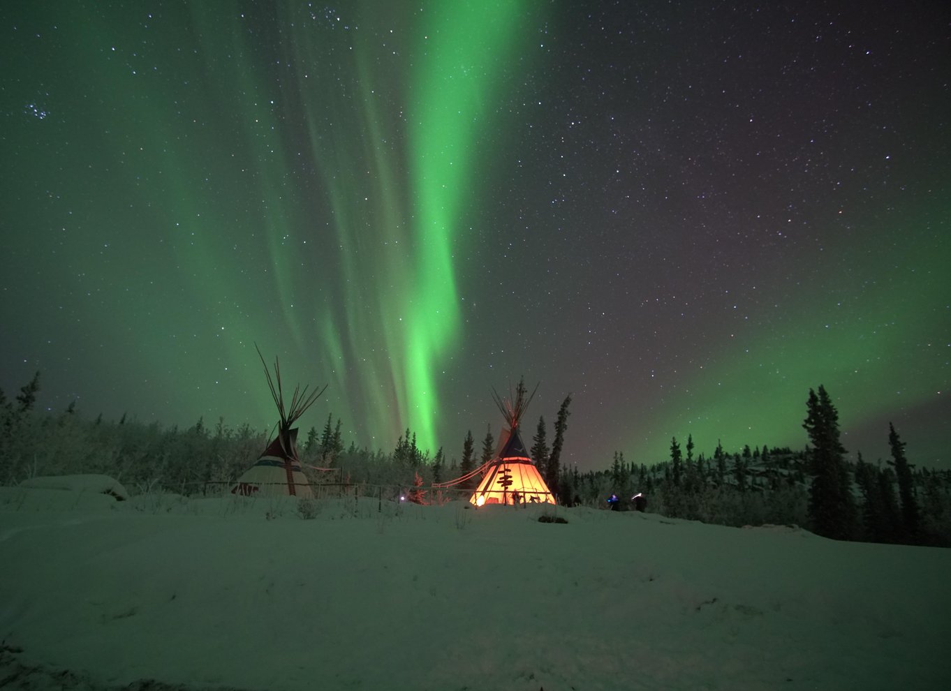 Yukon: Se nordlyset sent om aftenen