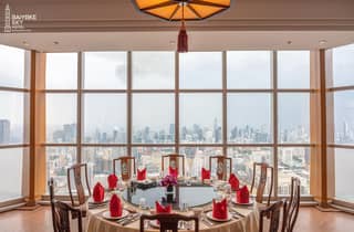 Bangkok: Baiyoke Sky Dinner Buffet auf der 79. Etage im Stella Palace