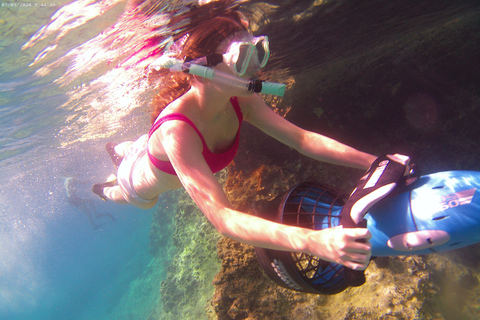 La Canée : tour en bateau avec scooter des mers et plongée en apnée