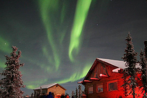 Fairbanks : lodge d'observation des aurores boréales