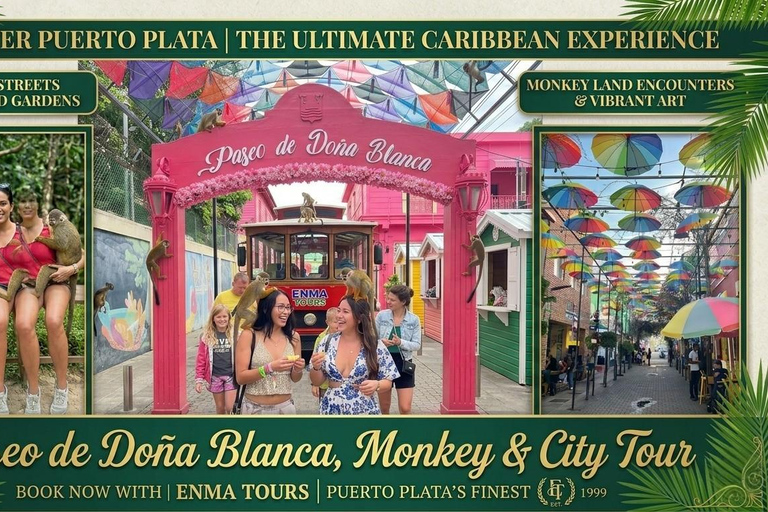 Puerto Plata: Monkey Sanctuary & City Highlights Tour