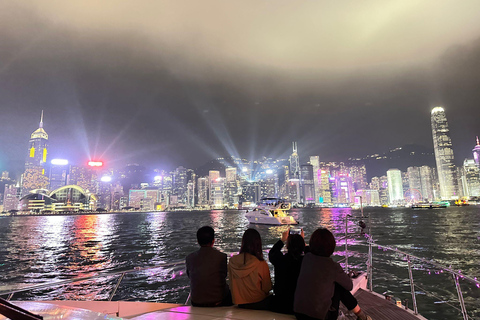 Hong Kong: Crucero por el Puerto Victoria o Espectáculo Sinfonía de LuzHora Feliz - Crucero Nocturno Victoria Habour (Tsim Sha Tsui)